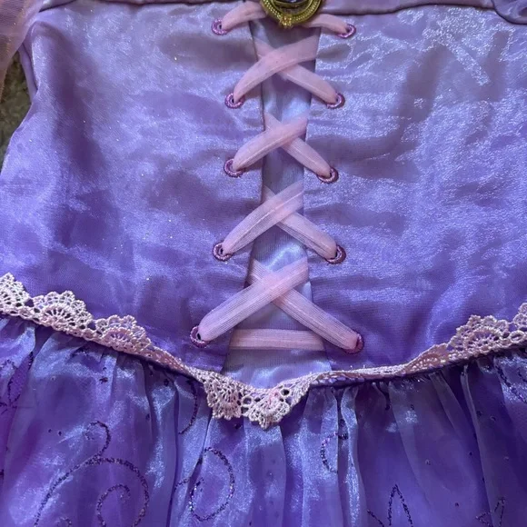 Rapunzel Dress Disney Store Sz 5/6 Purple Land World Cruise Bibbidi Bobbidi - Picture 7 of 9
